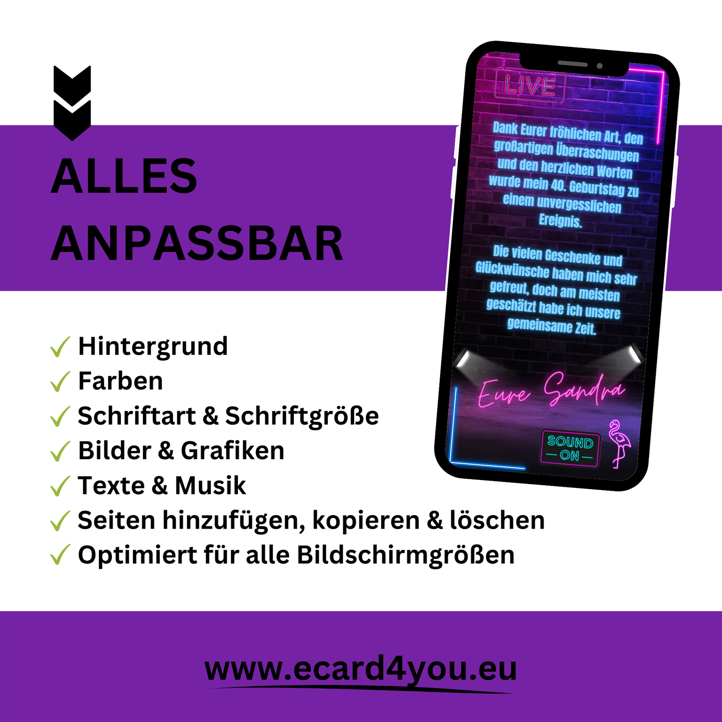 eCARD - Danksagung Geburtstag Jugendweihe
