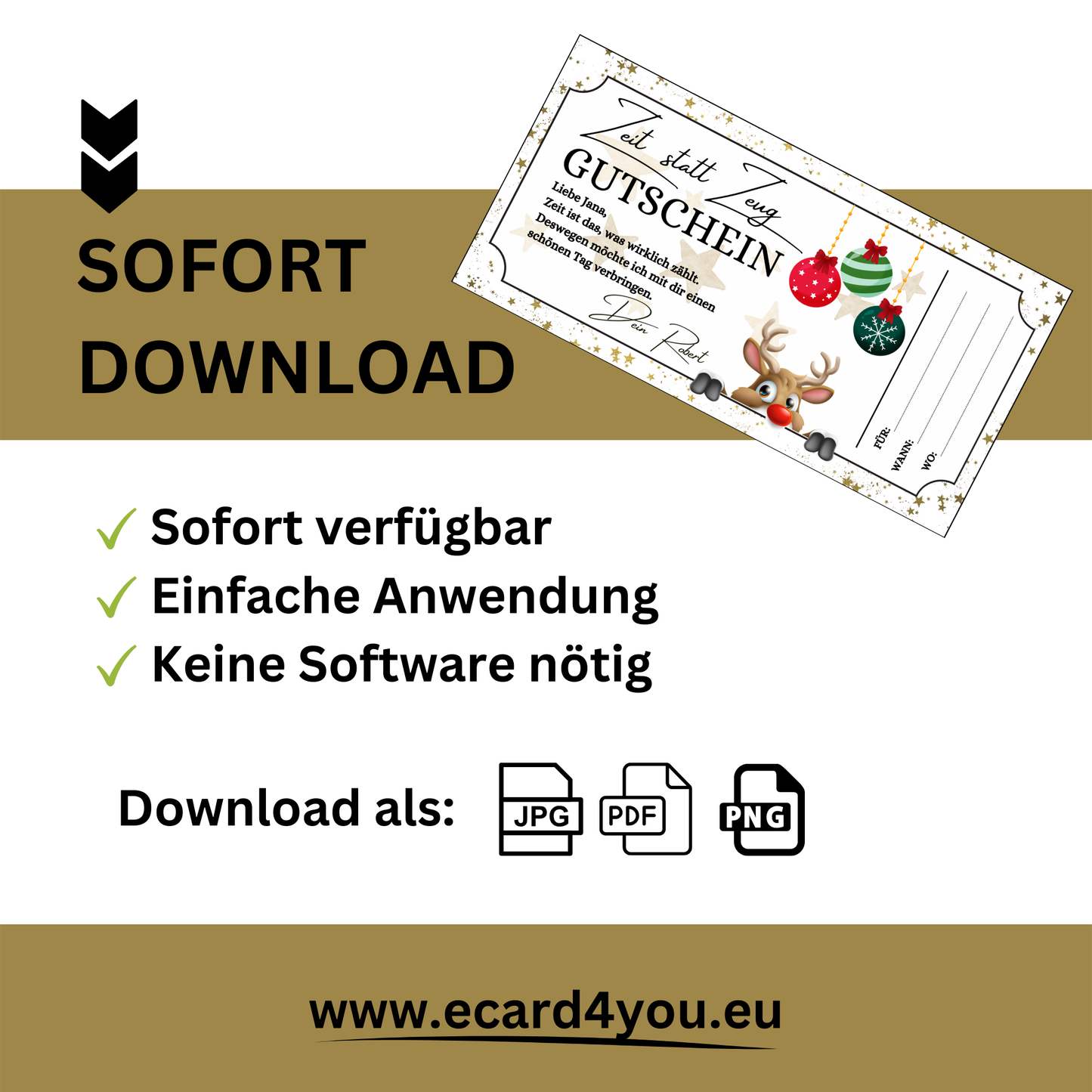 Gutschein - Gemeinsame Zeit statt Zeug als Geschenkidee