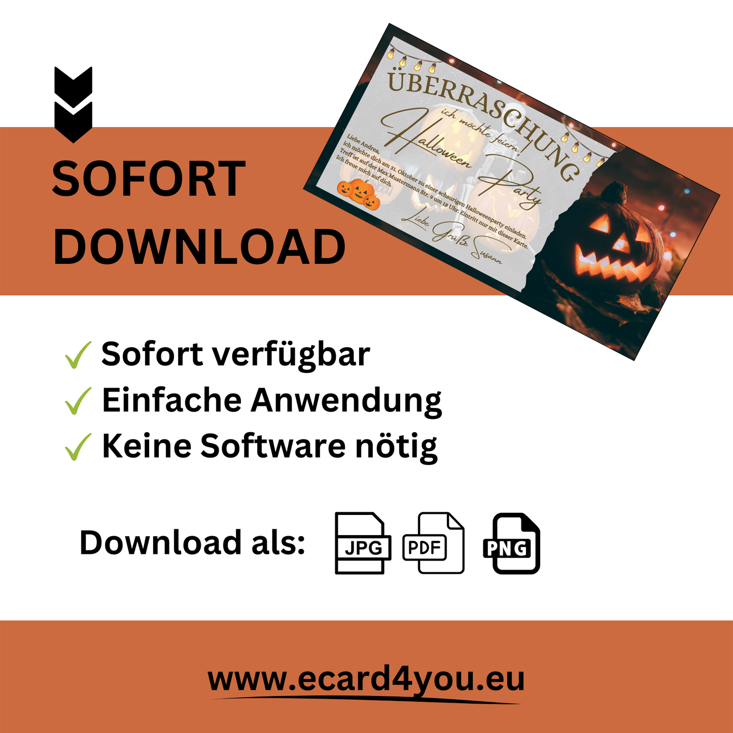 Gutschein - Halloween Party Geschenkgutschein