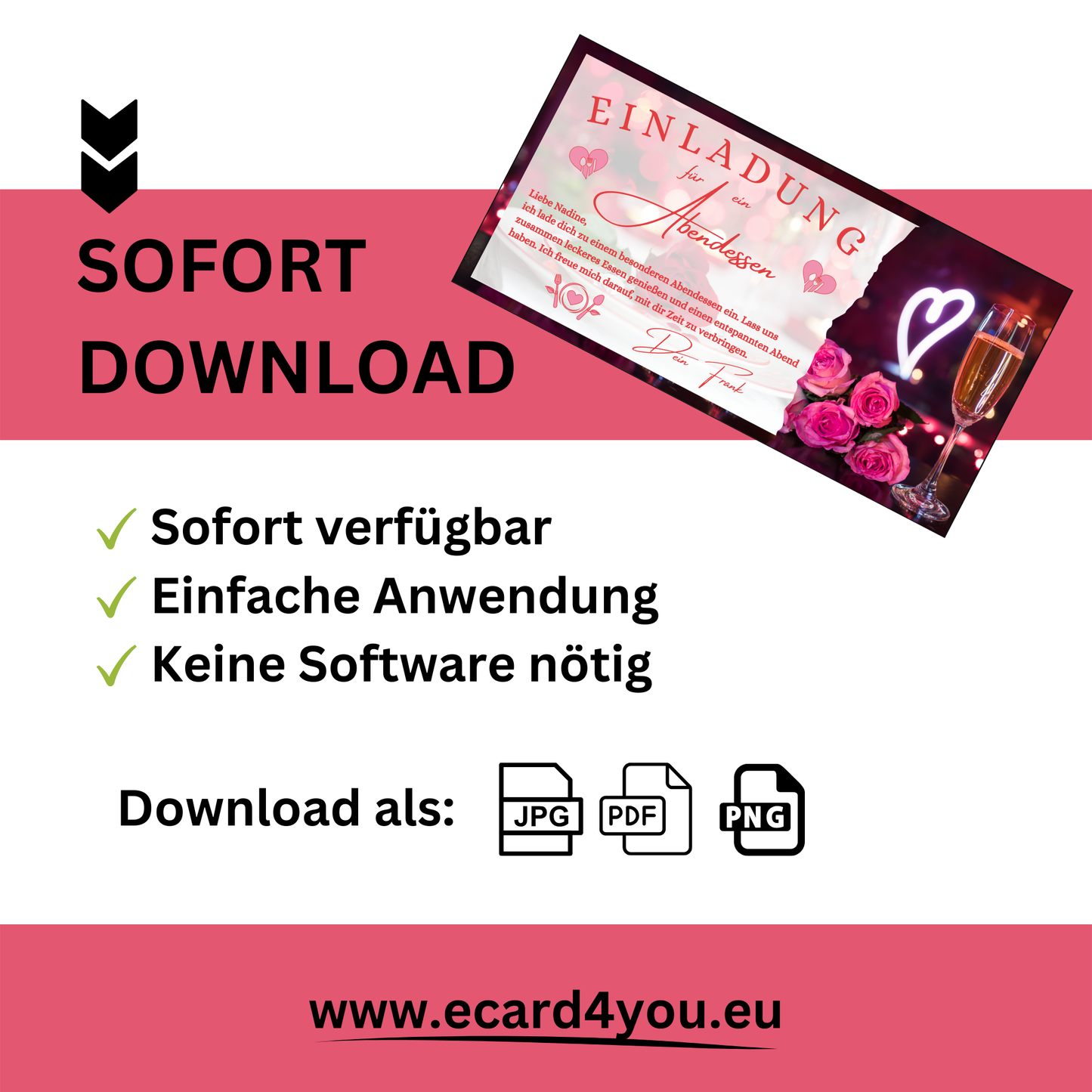 Gutschein - Abendessen Geschenkgutschein Geburtstag