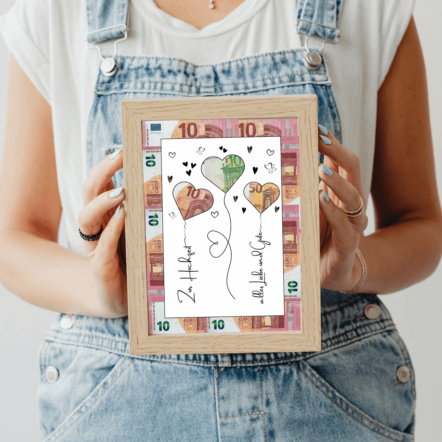 Geldgeschenk - Geschenkidee für die Hochzeit mit Herzen - eCARD4you