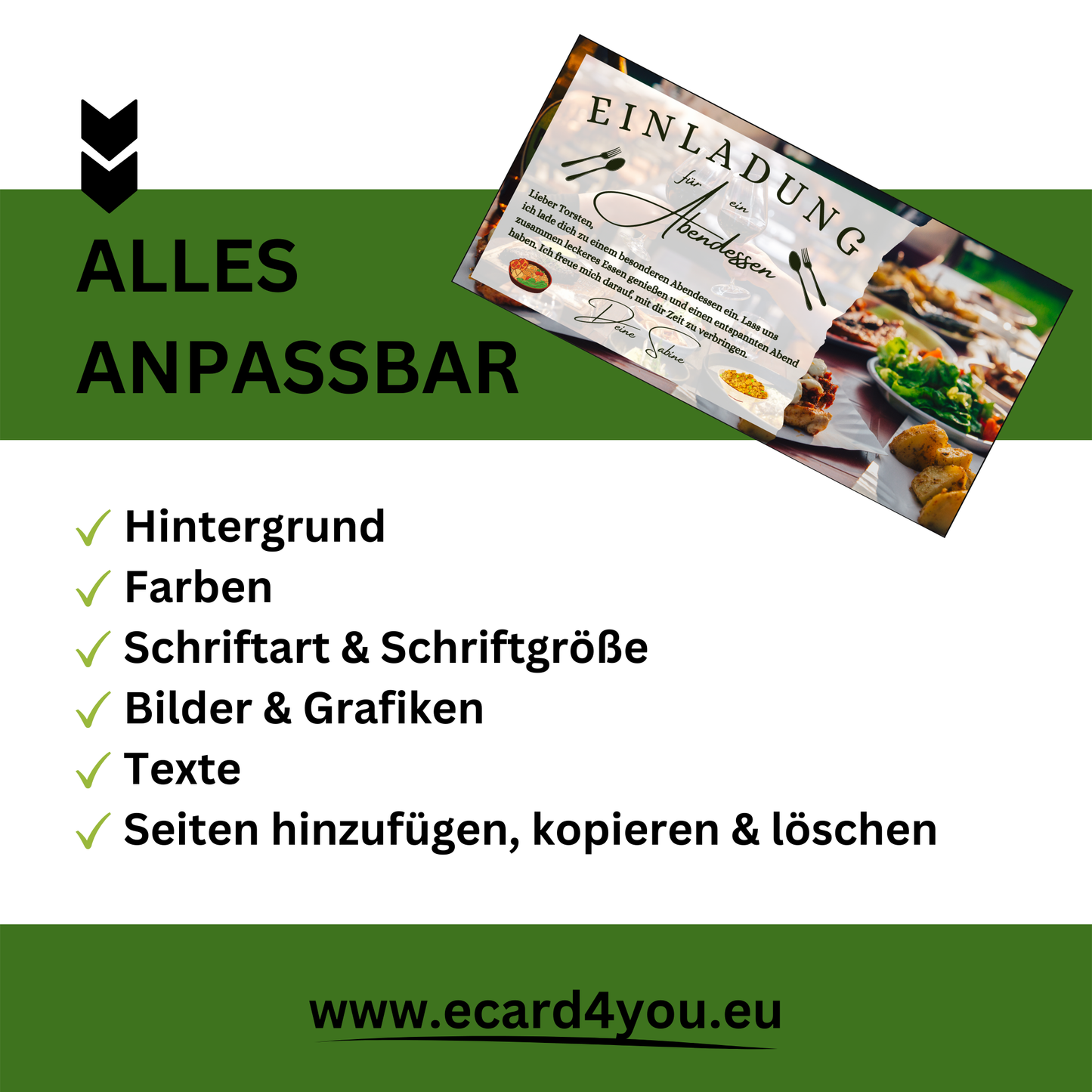 Gutschein - Abendessen Geschenkgutschein Geburtstag