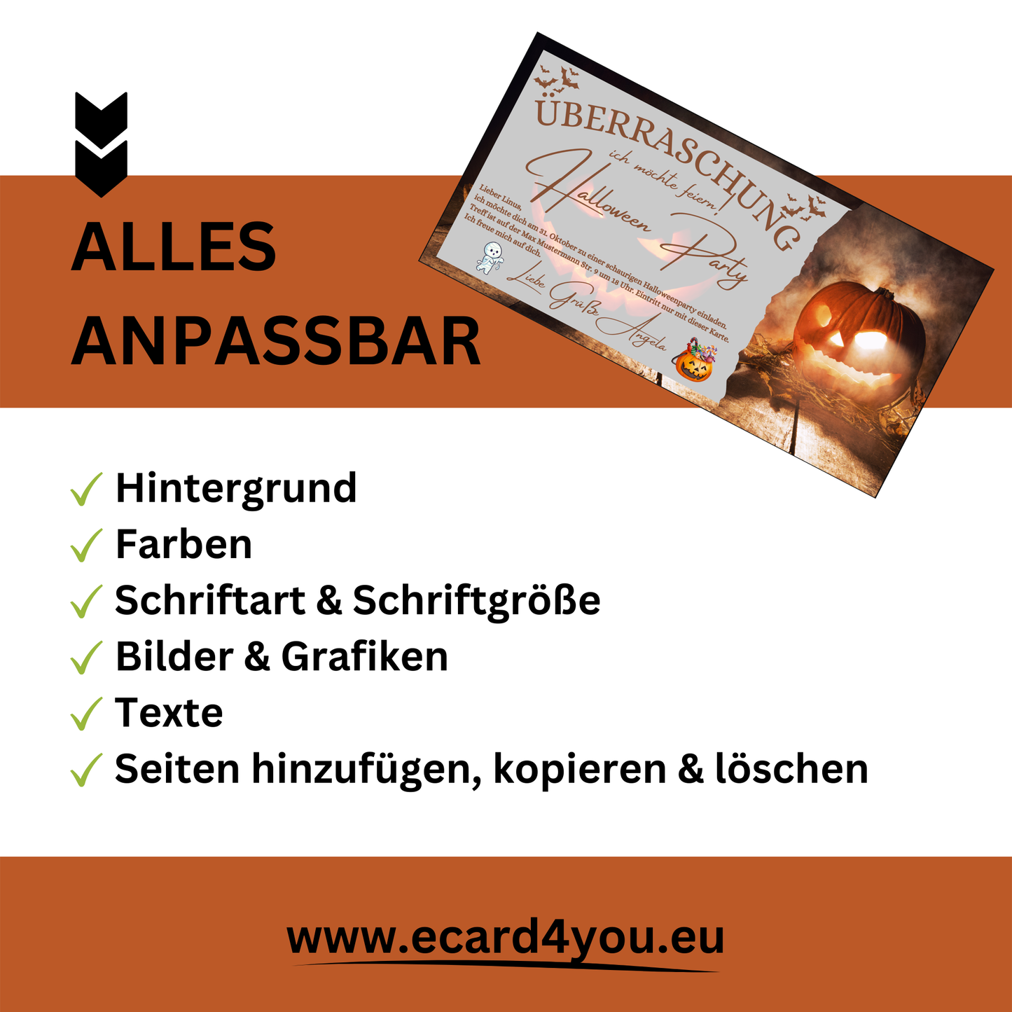 Gutschein - Halloween Party Geschenkgutschein