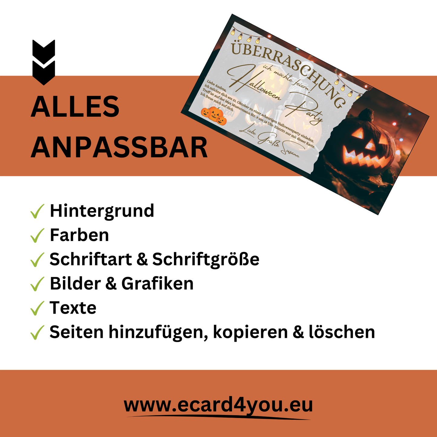 Gutschein - Halloween Party Geschenkgutschein