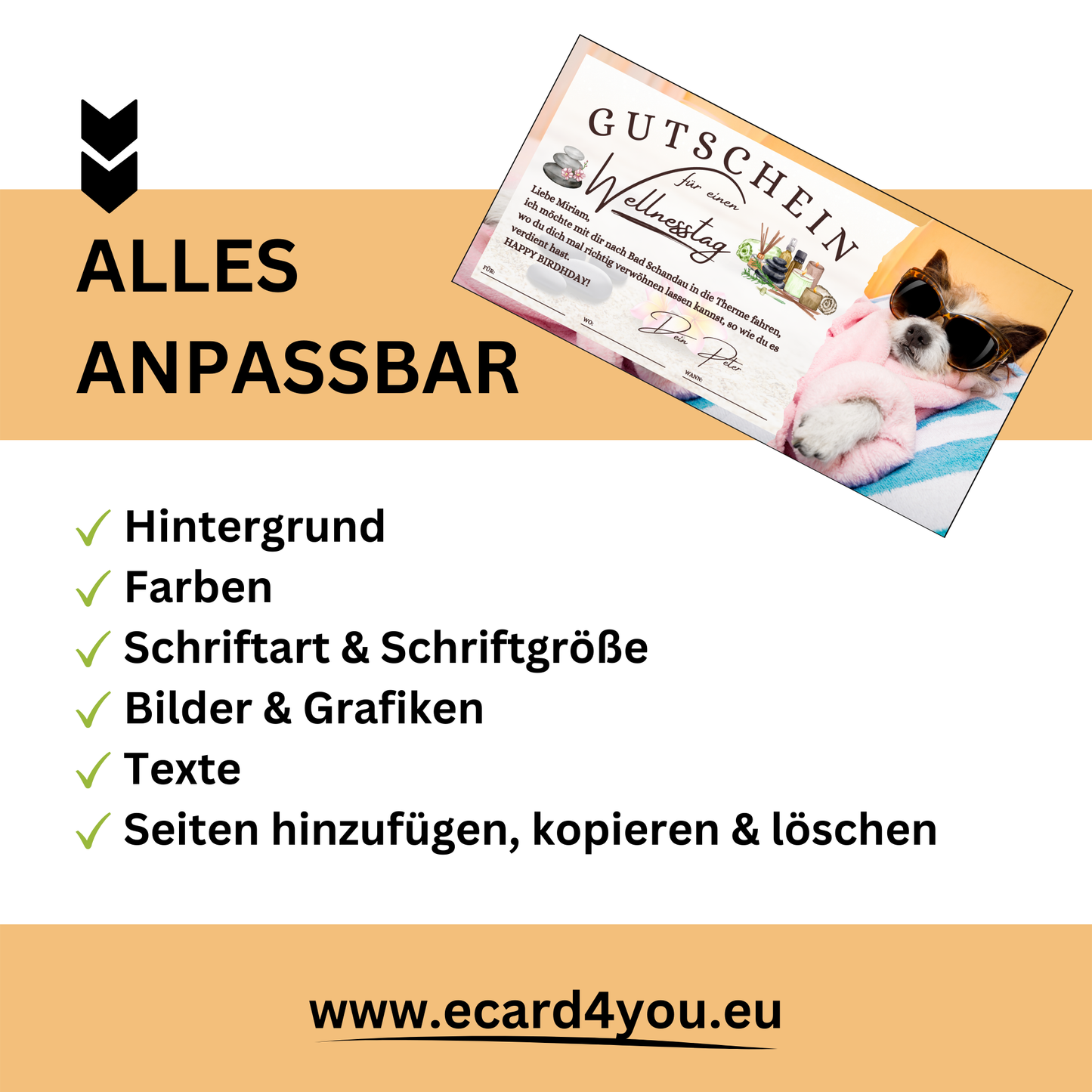 Gutschein - Wellness Spa Wochenende Geschenkgutschein