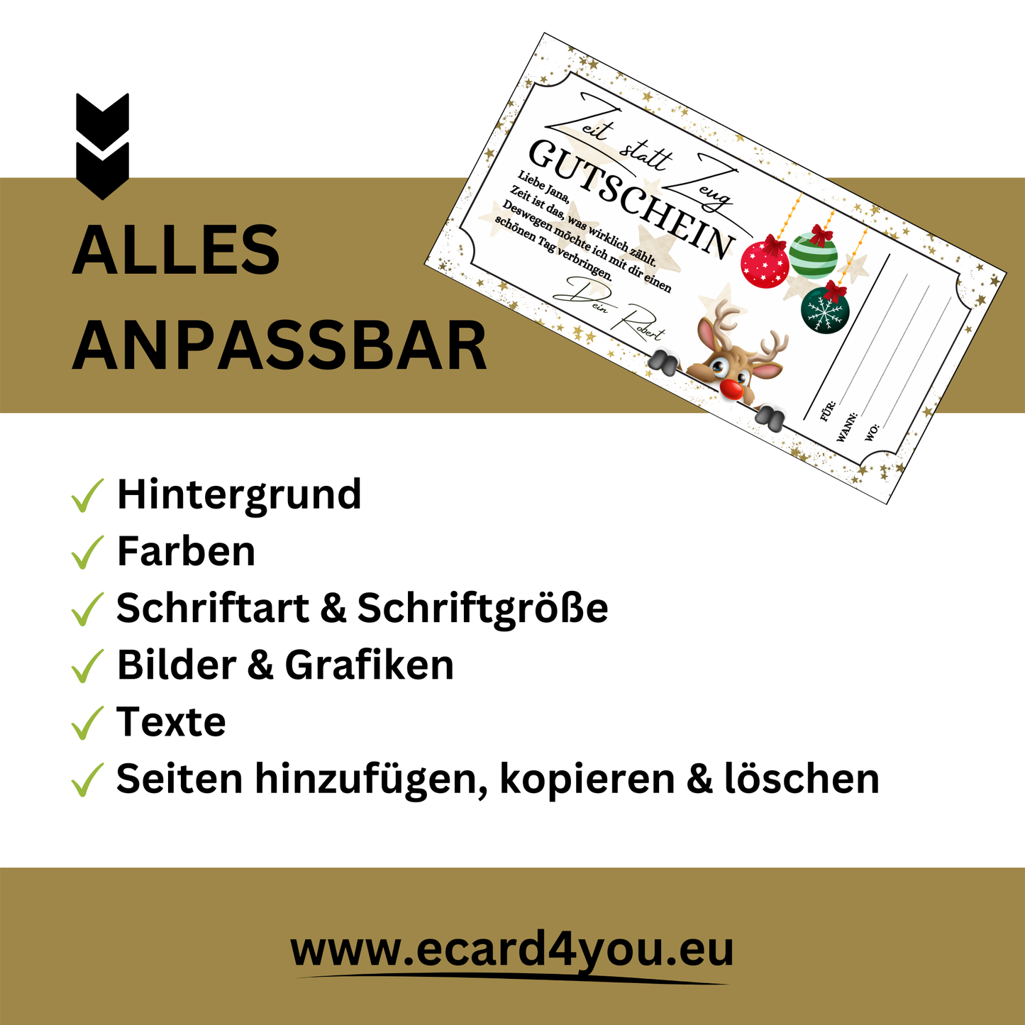 Gutschein - Gemeinsame Zeit statt Zeug als Geschenkidee