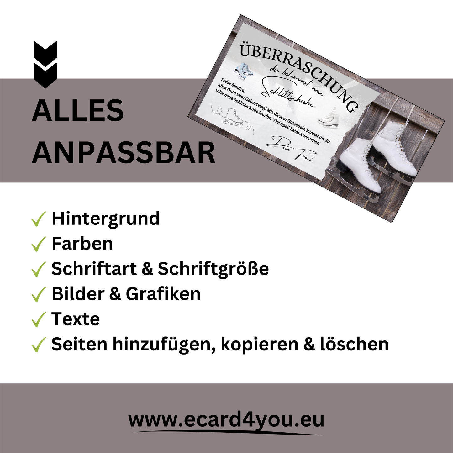 Gutschein - Schlittschuhlaufen Erlebnisgutschein