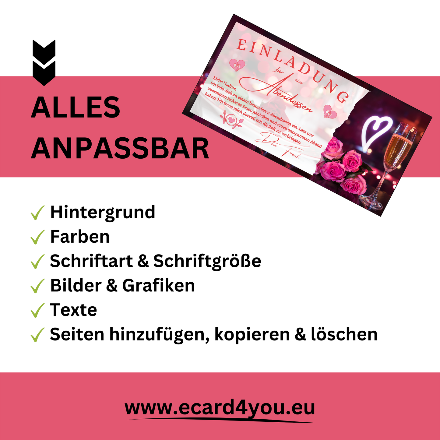 Gutschein - Abendessen Geschenkgutschein Geburtstag