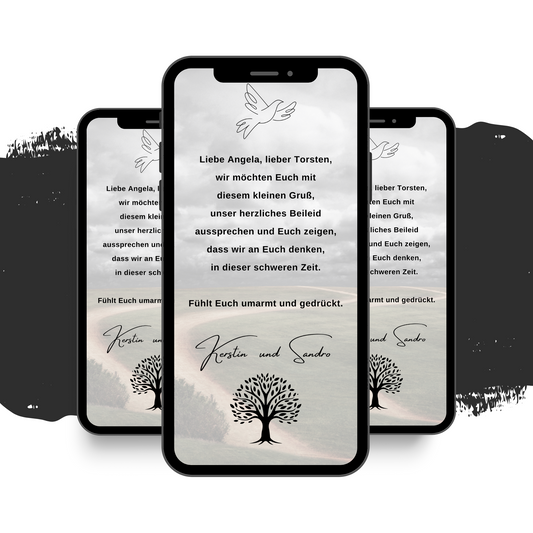 eCARD - Beileidsbekundung und Trauerkarte