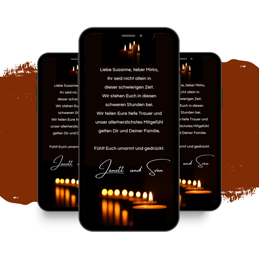 eCARD - Beileidsbekundung und Trauerkarte