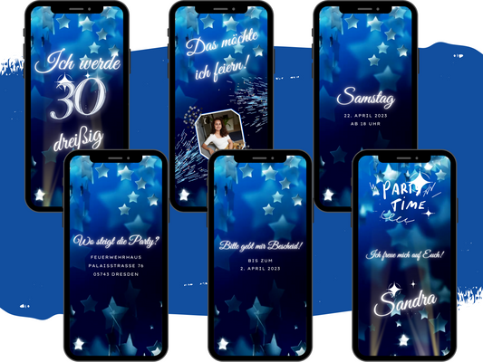 eCARD - Animierte Einladungskarte Geburtstag