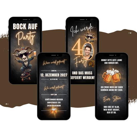 eCARD - Lustige Einladungskarte Geburtstag