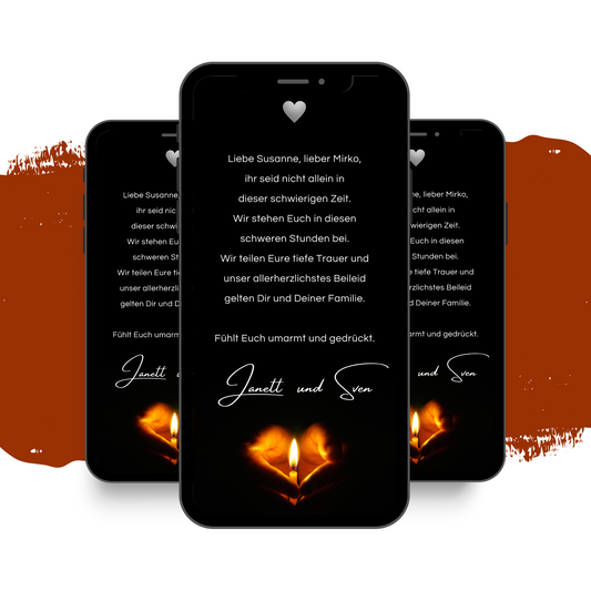 eCARD - Beileidsbekundung und Trauerkarte