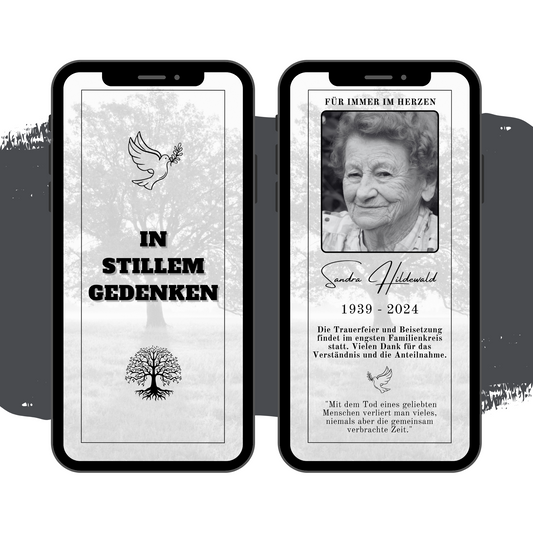 eCARD - Trauerkarte und Beileidsbekundung