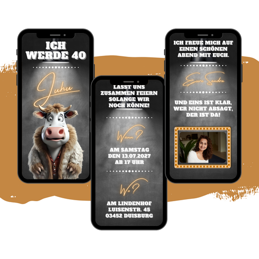 eCARD - Lustige Einladungskarte Geburtstag