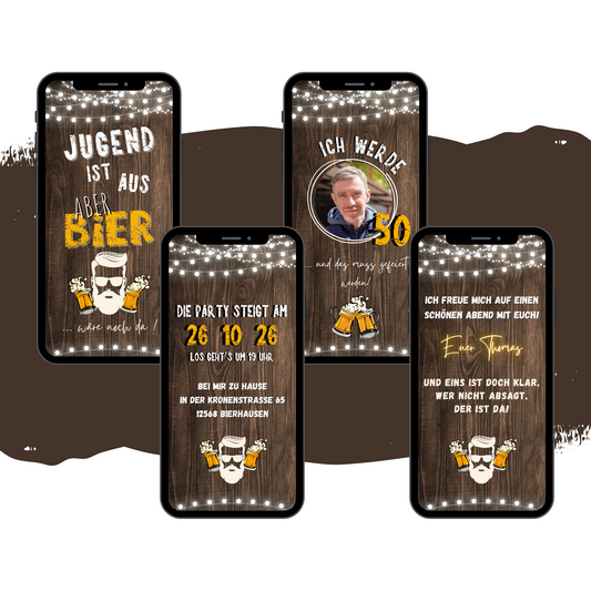 eCARD - Animierte Einladungskarte Geburtstag