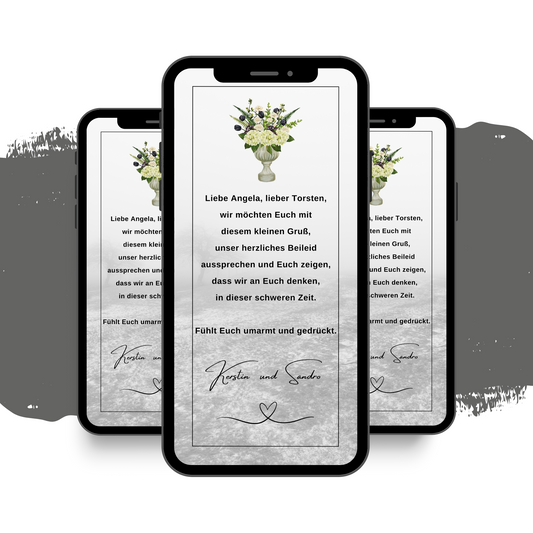 eCARD - Beileidsbekundung und Trauerkarte