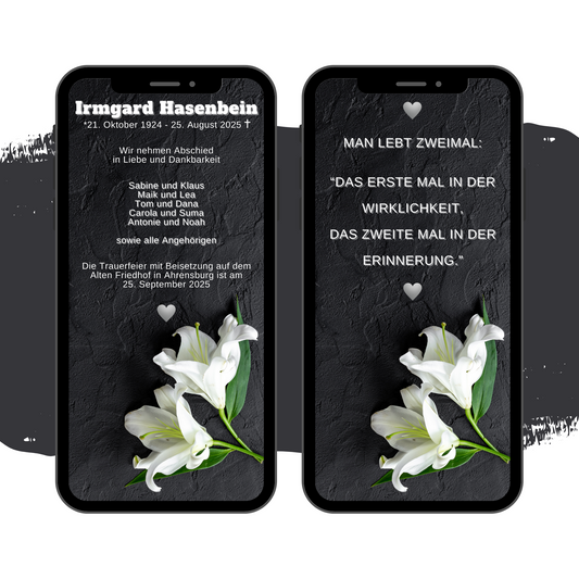 eCARD - Trauerkarte und Beileidsbekundung