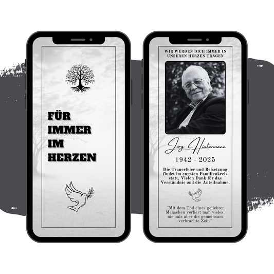 eCARD - Trauerkarte und Beileidsbekundung