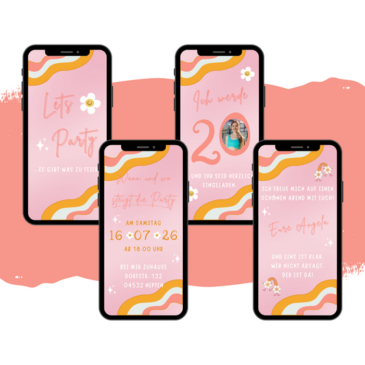 eCARD - Animierte Einladungskarte Geburtstag