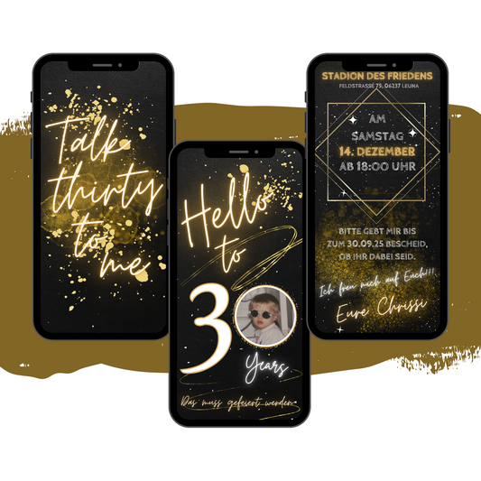 eCARD - Animierte Einladungskarte Geburtstag