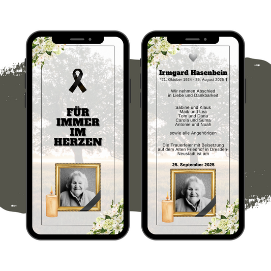 eCARD - Trauerkarte und Beileidsbekundung