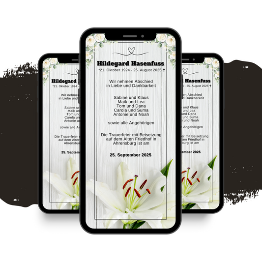 eCARD - Trauerkarte und Beileidsbekundung