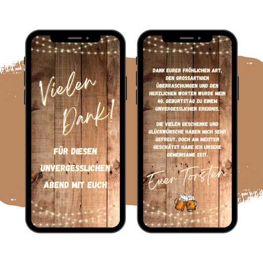 eCARD - Danksagung Geburtstag Jugendweihe