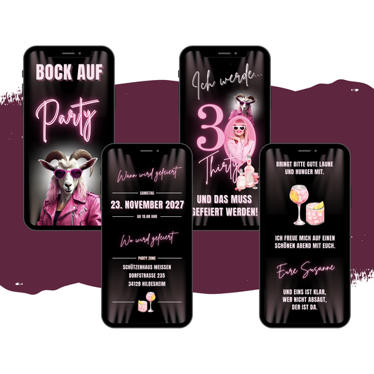 eCARD - Lustige Einladungskarte Geburtstag