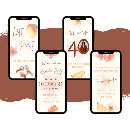 eCARD - Animierte Einladungskarte Geburtstag