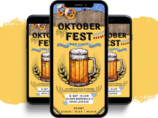 eCARD - Bier Party Wiesn Oktoberfest Einladung - eCARD4you