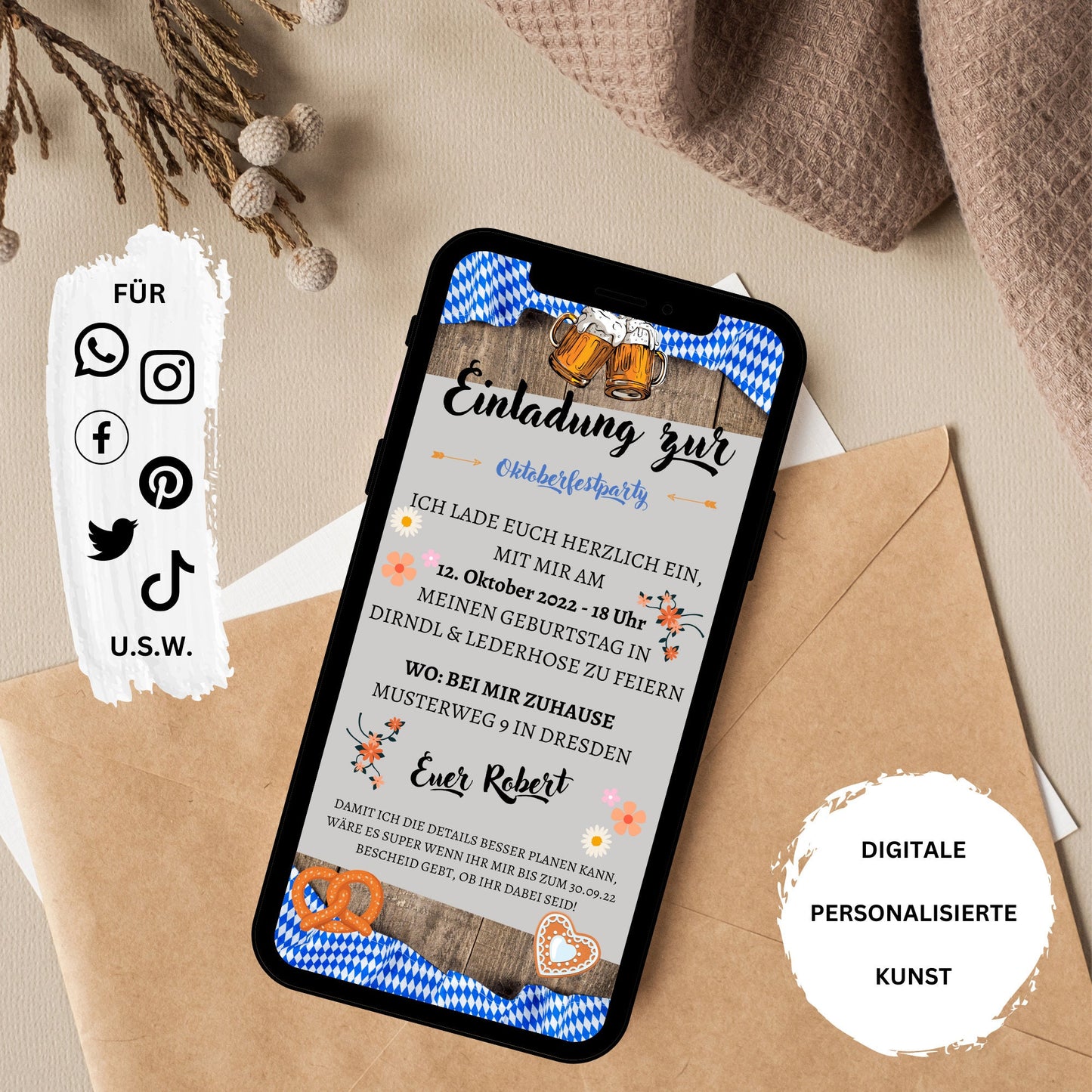 eCARD - Bier Party Wiesn Oktoberfest Einladungskarte - eCARD4you