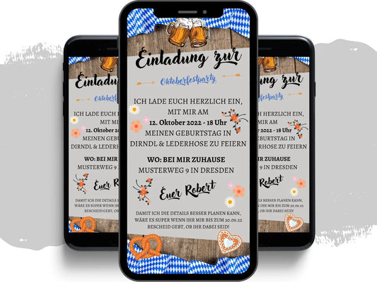 eCARD - Bier Party Wiesn Oktoberfest Einladungskarte - eCARD4you