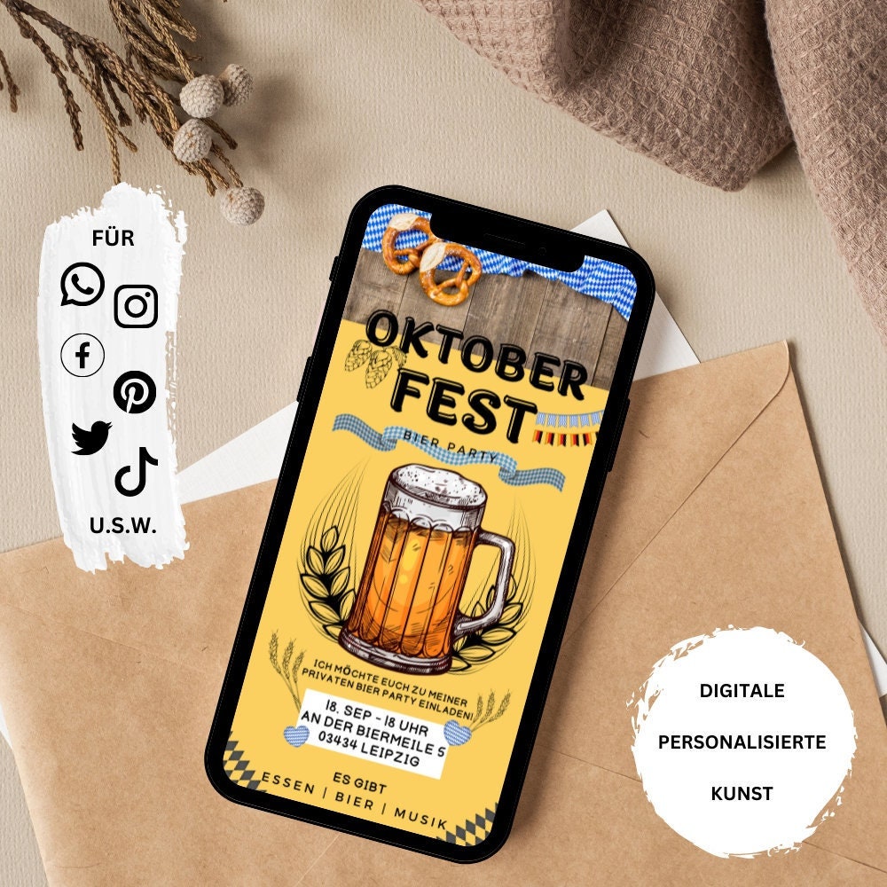 eCARD - Bier Party Wiesn Oktoberfest Einladung - eCARD4you