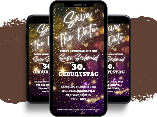 eCARD - Animierte Einladungskarte Geburtstag - eCARD4you