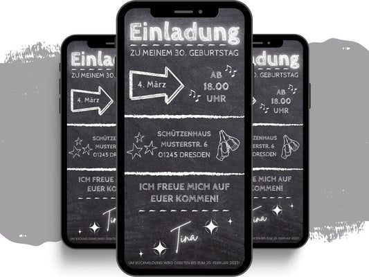 eCARD - Animierte Einladungskarte Geburtstag - eCARD4you