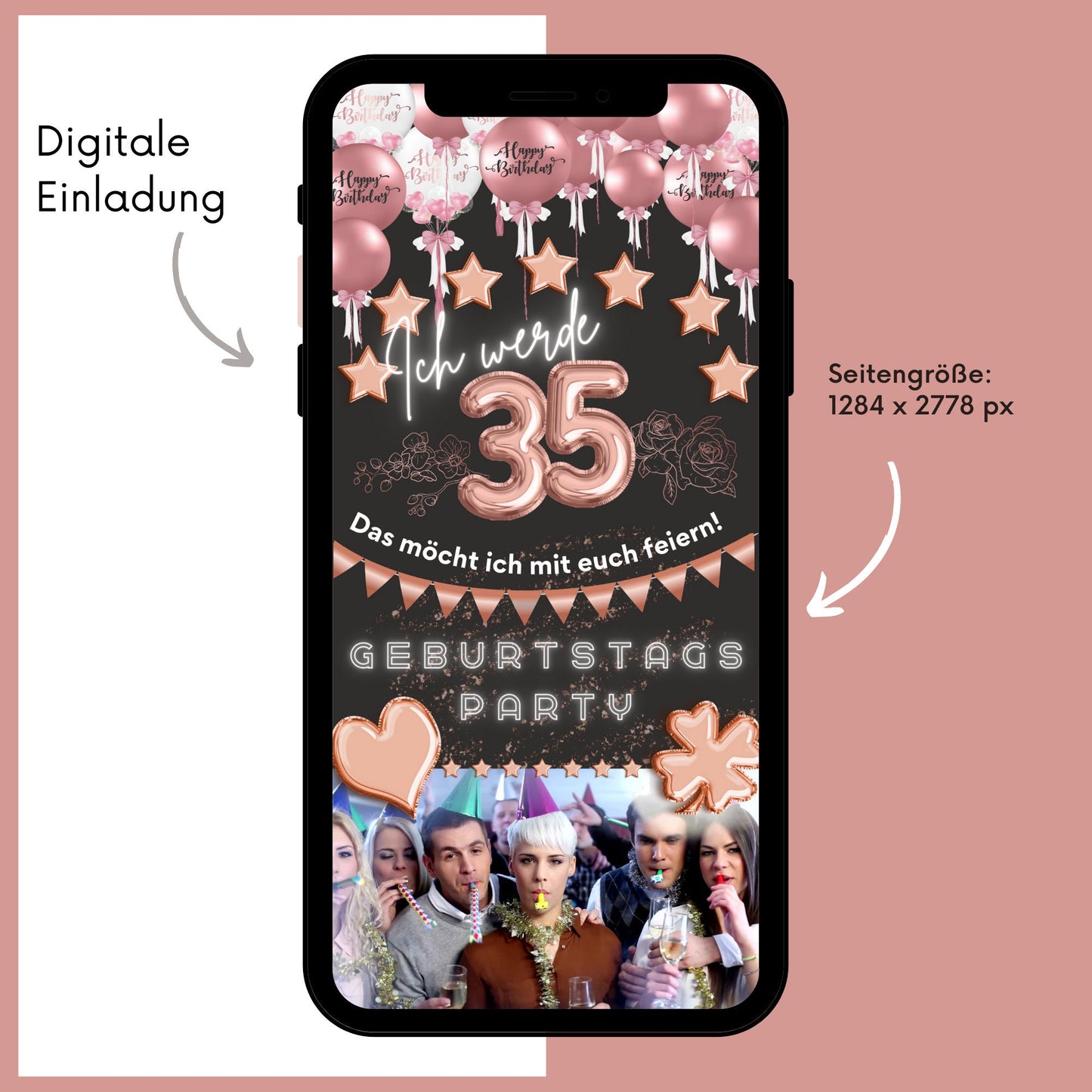 eCARD - Animierte Einladungskarte Geburtstag - eCARD4you