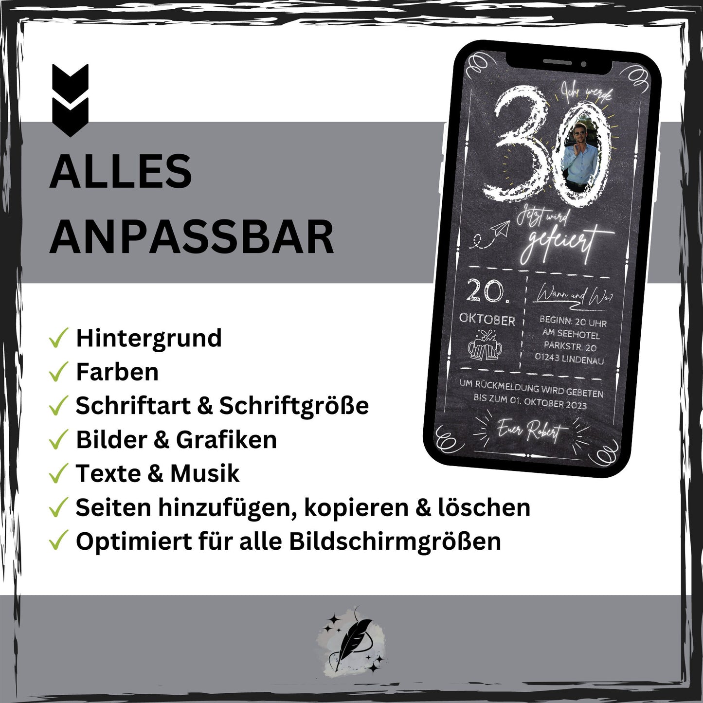 eCARD - Animierte Einladungskarte Geburtstag - eCARD4you