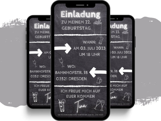 eCARD - Animierte Einladungskarte Geburtstag - eCARD4you