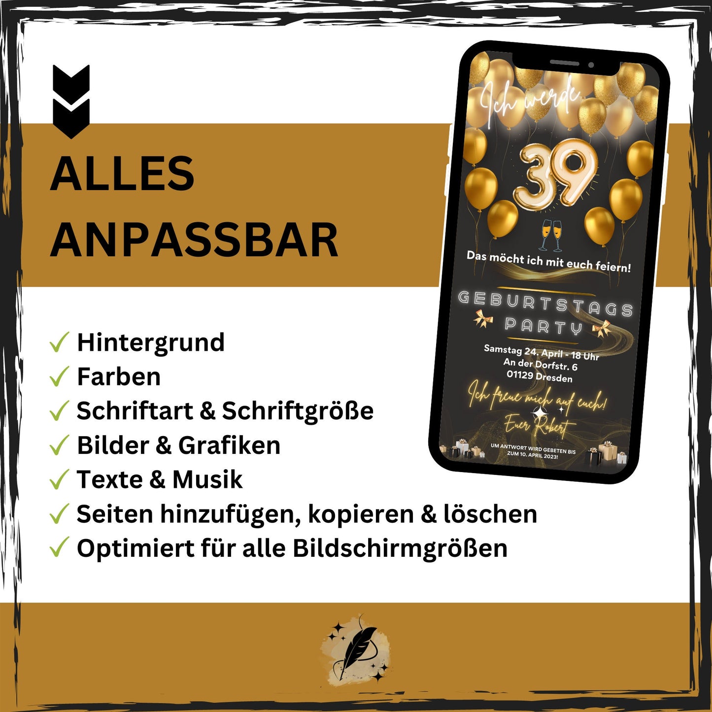 eCARD - Animierte Einladungskarte Geburtstag - eCARD4you