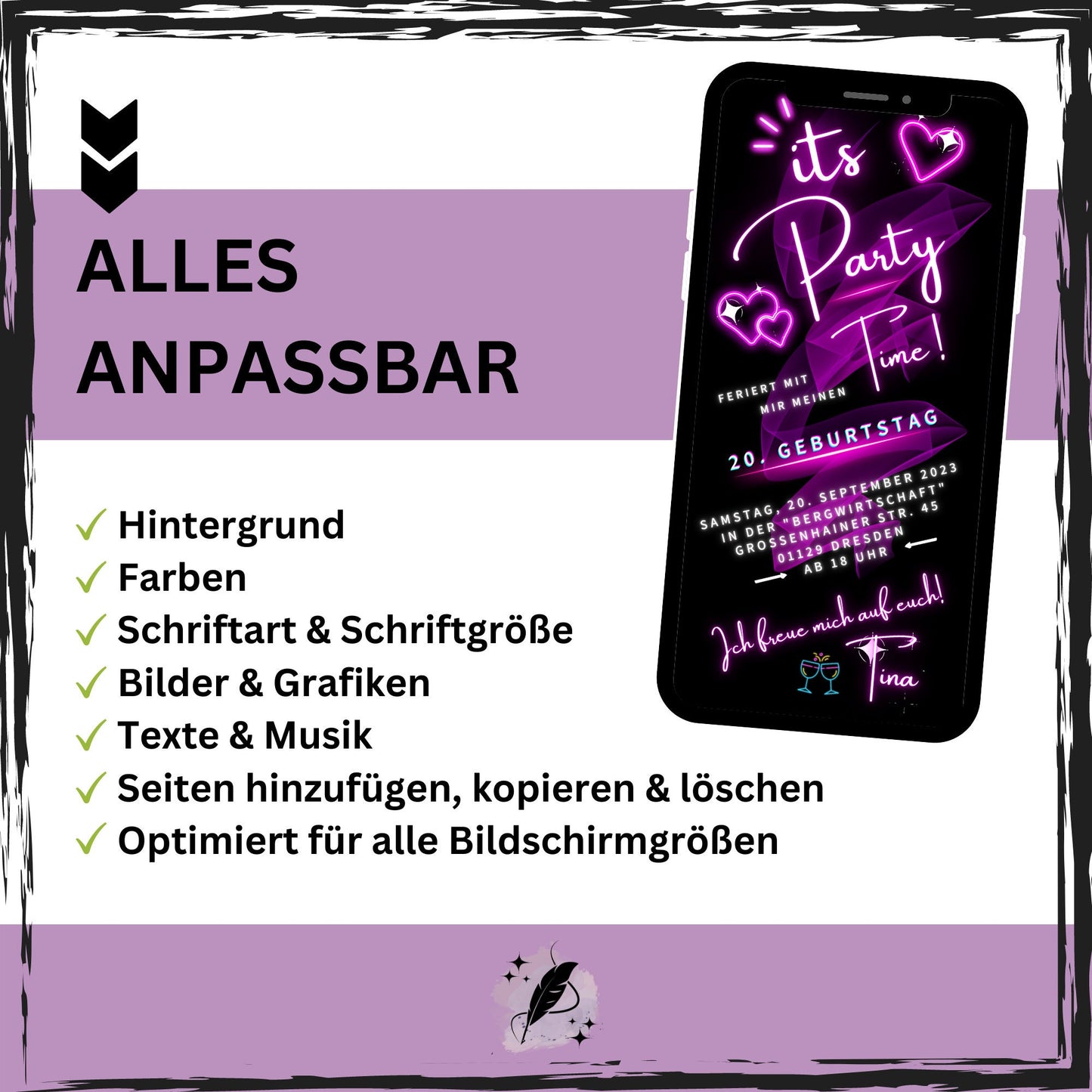 eCARD - Animierte Einladungskarte Geburtstag - eCARD4you