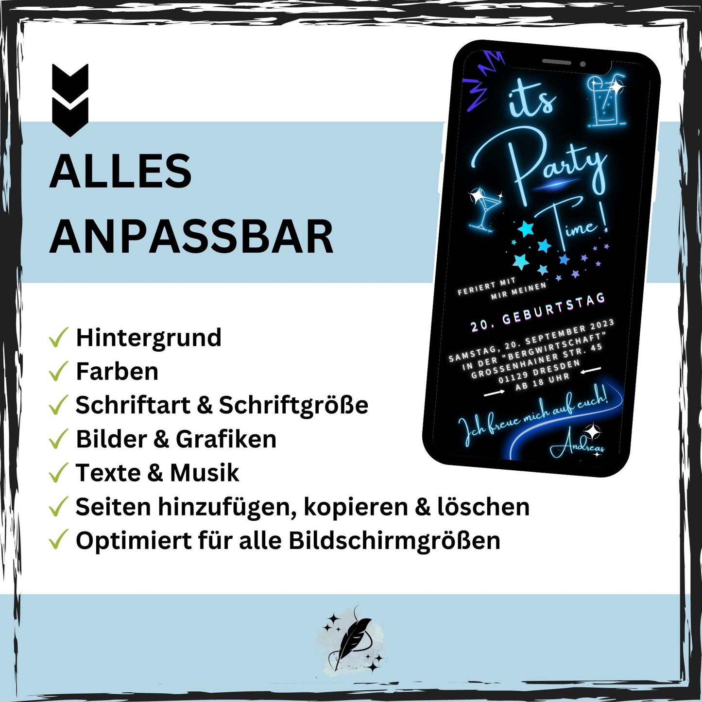 eCARD - Animierte Einladungskarte Geburtstag - eCARD4you
