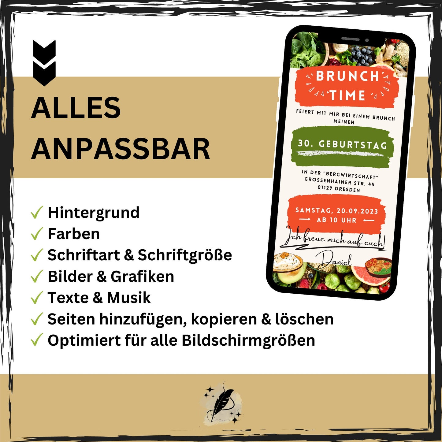 eCARD - Brunch Frühstück Mittag Einladungskarte - eCARD4you