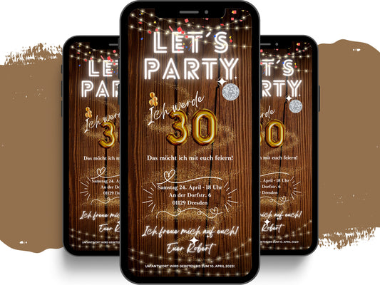 eCARD - Animierte Einladungskarte Geburtstag - eCARD4you