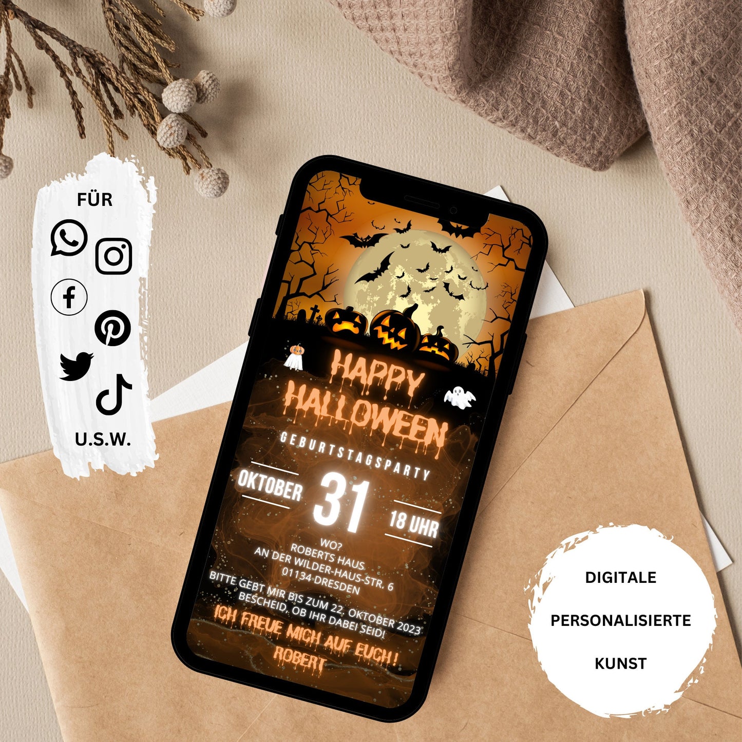 eCARD - Animierte Halloween Einladungskarte - eCARD4you