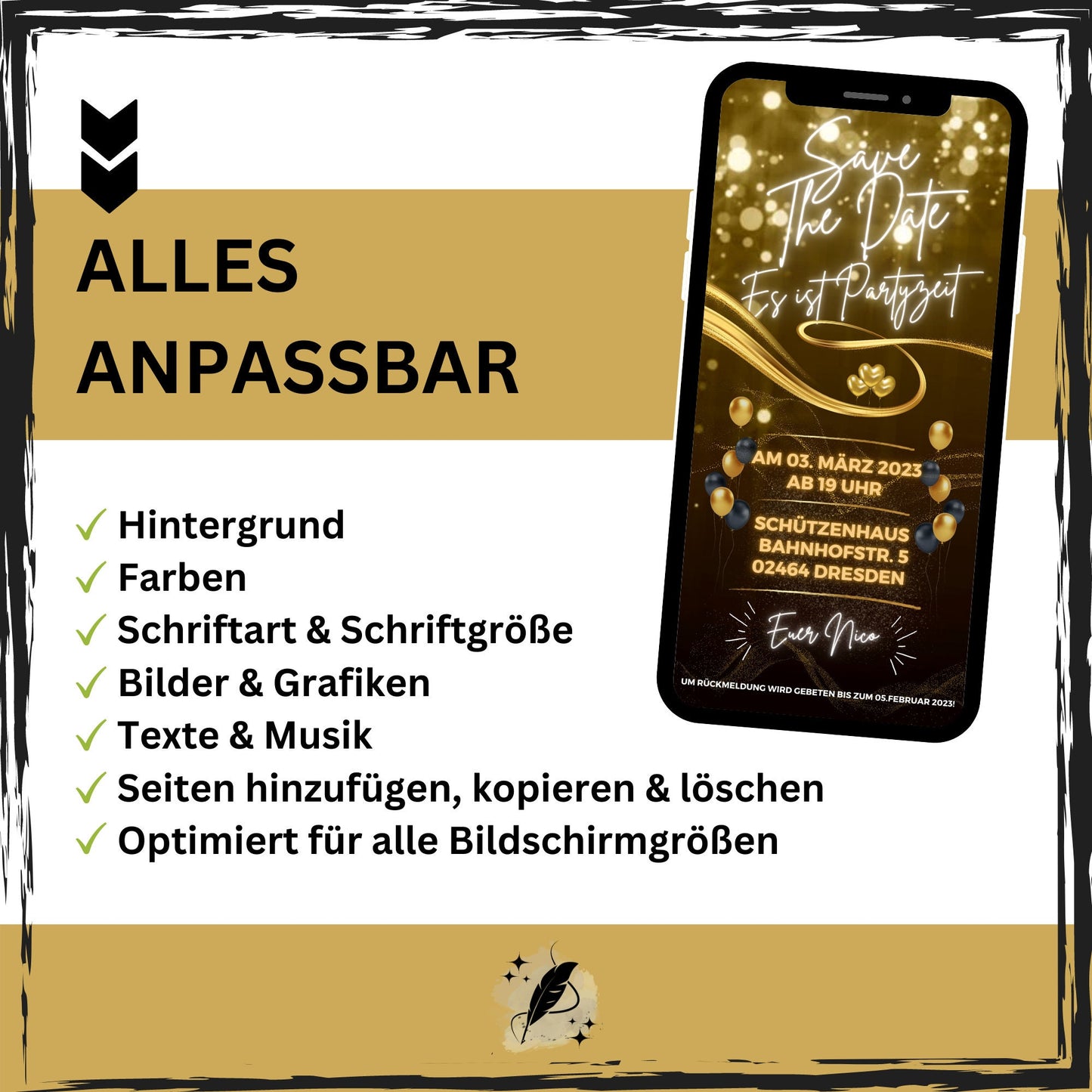 eCARD - Animierte Einladungskarte Geburtstag - eCARD4you