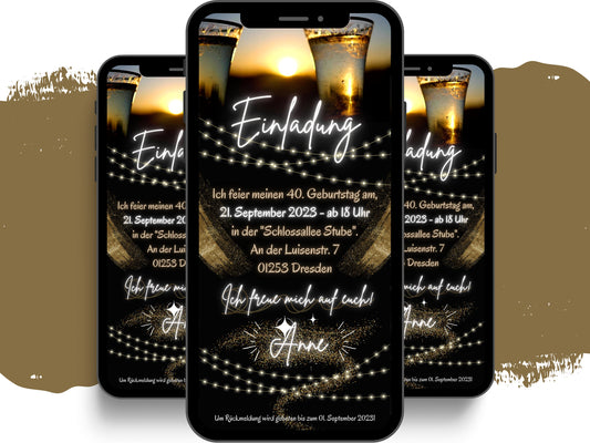 eCARD - Animierte Einladungskarte Geburtstag - eCARD4you