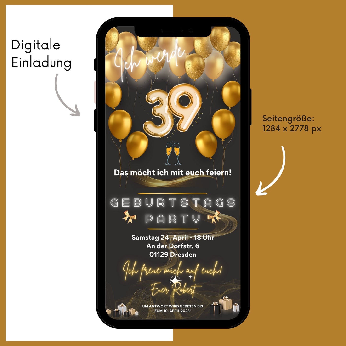 eCARD - Animierte Einladungskarte Geburtstag - eCARD4you