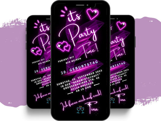 eCARD - Animierte Einladungskarte Geburtstag - eCARD4you