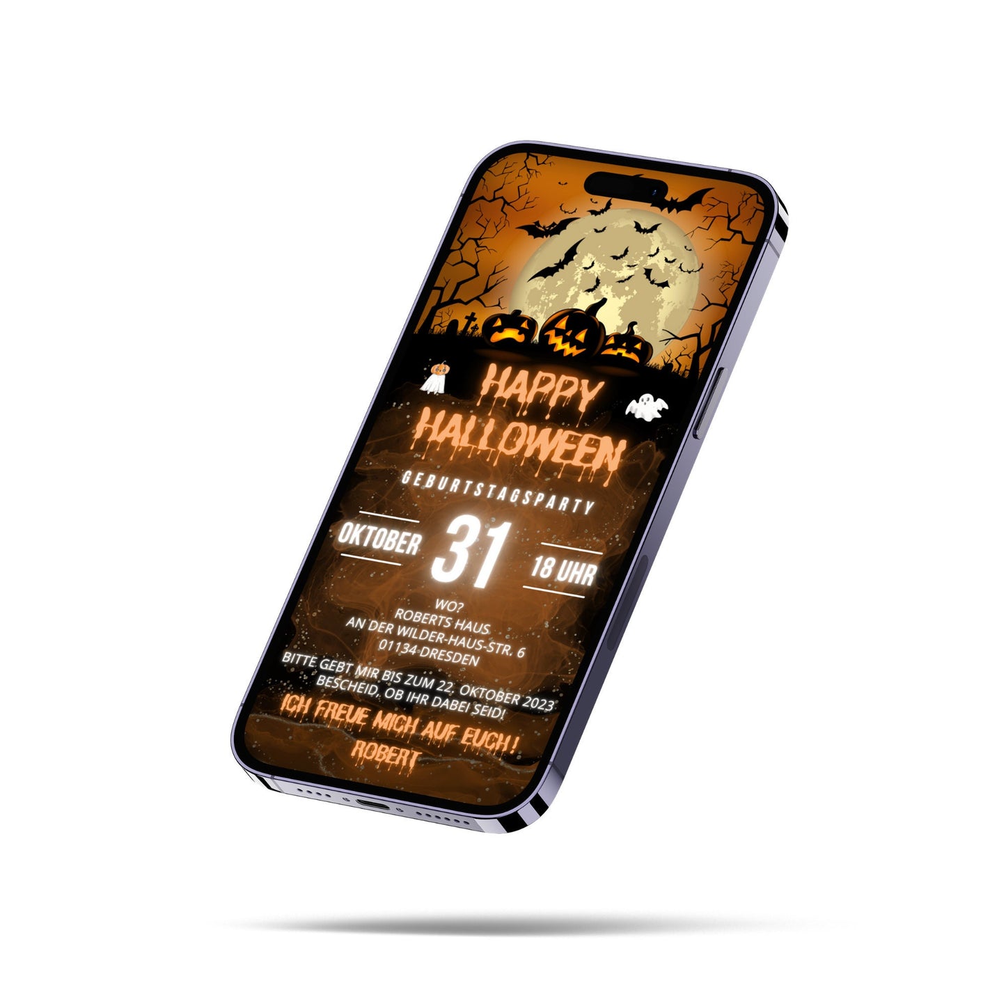 eCARD - Animierte Halloween Einladungskarte - eCARD4you